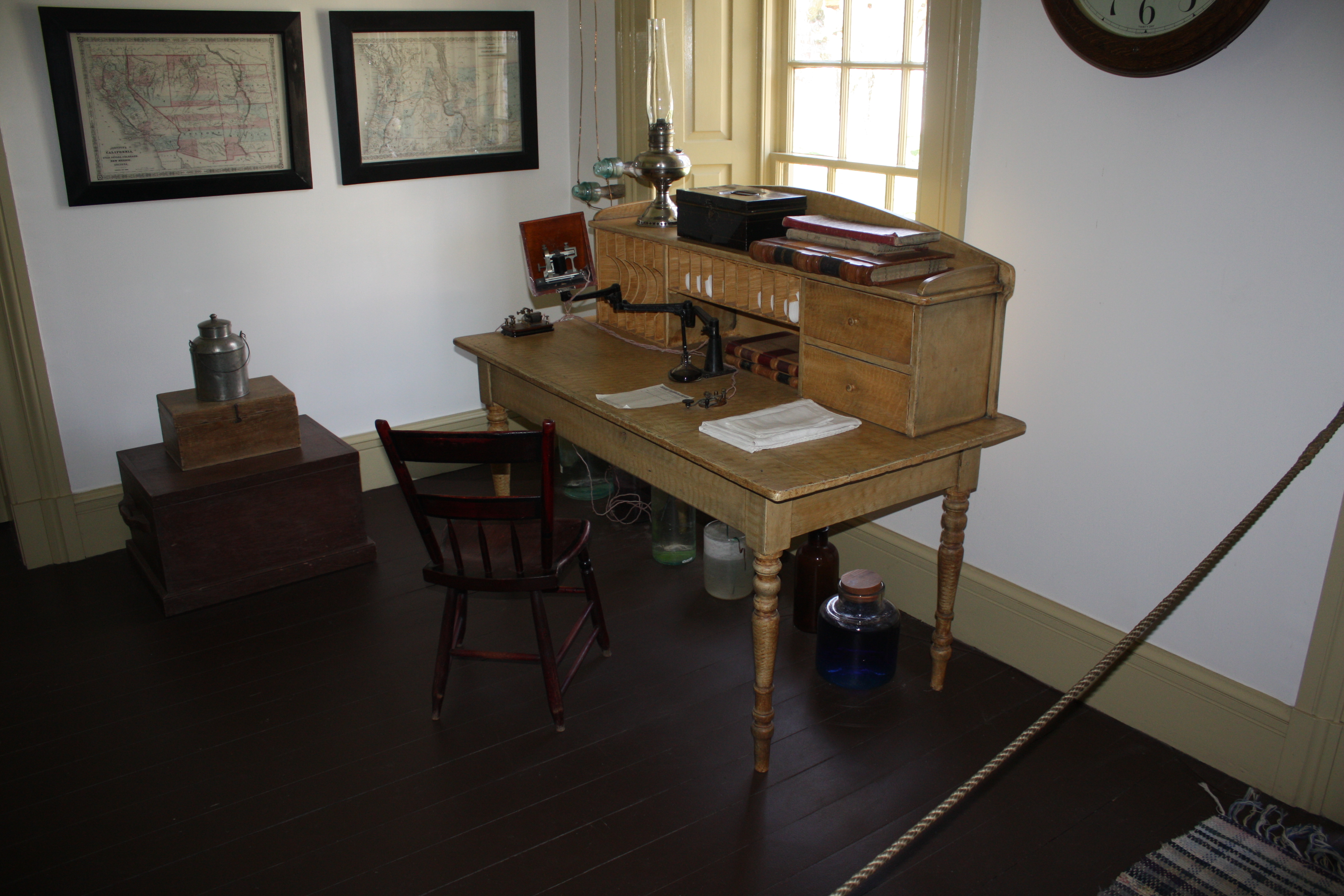 Telegraph Room at Fort Cole