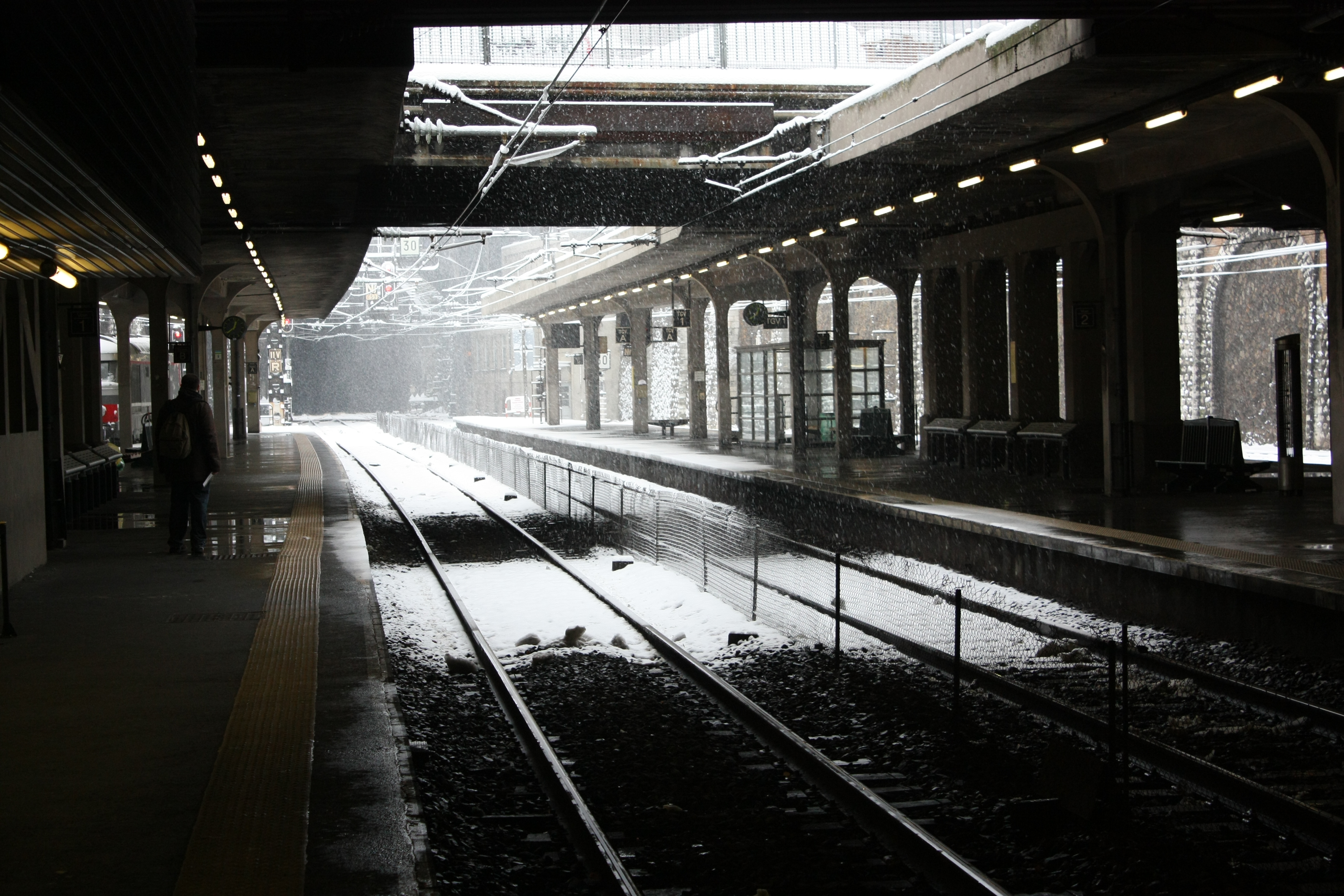 Rouen in snow